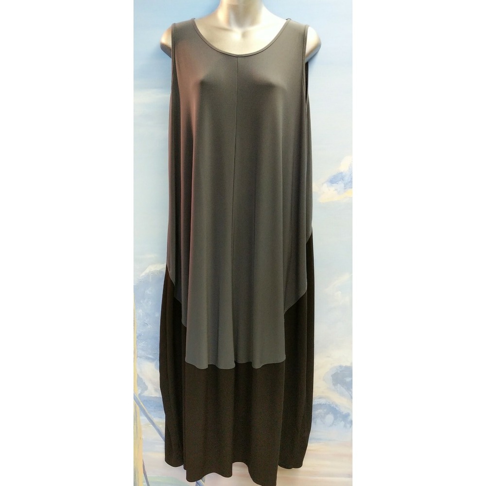 SUN KIM (M) Colorblock Maxi Sleeveless Dress LNC!
